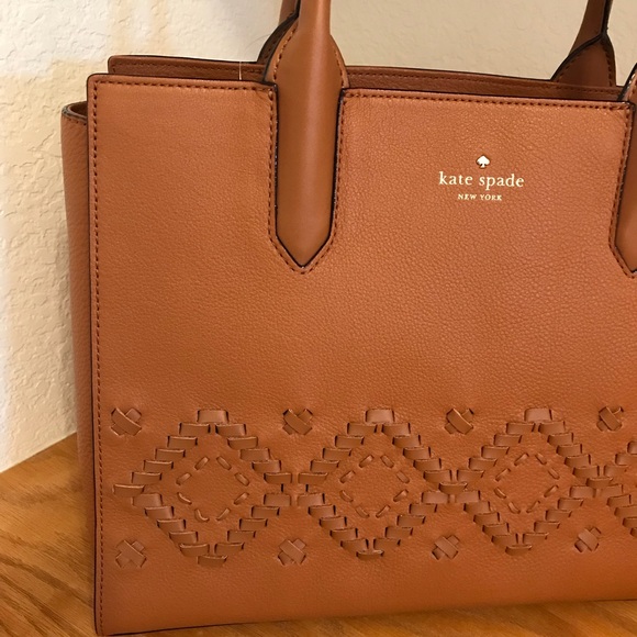 Kate spade meriweather flynn Street cognac satchel - Picture 2 of 8